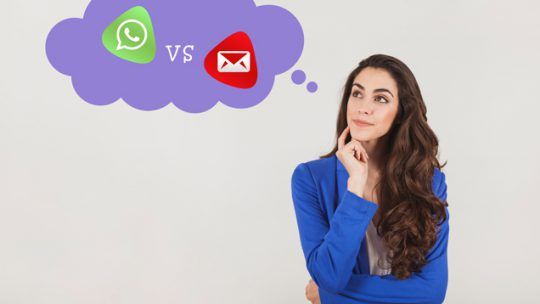 ¿QUÉ ES MEJOR WHATSAPP O CORREO ELECTRÓNICO?