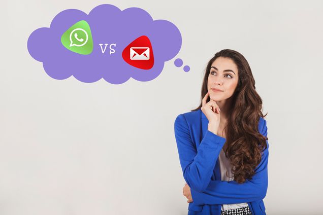 ▷ ¿Que es mejor Whatsapp o correo electrónico?